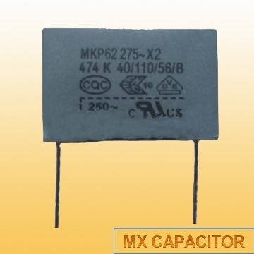 Capacitive divider A.C. film capacitor